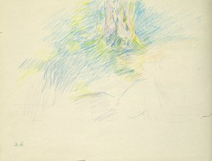 Jeune fille allongée sous un arbre, 1891